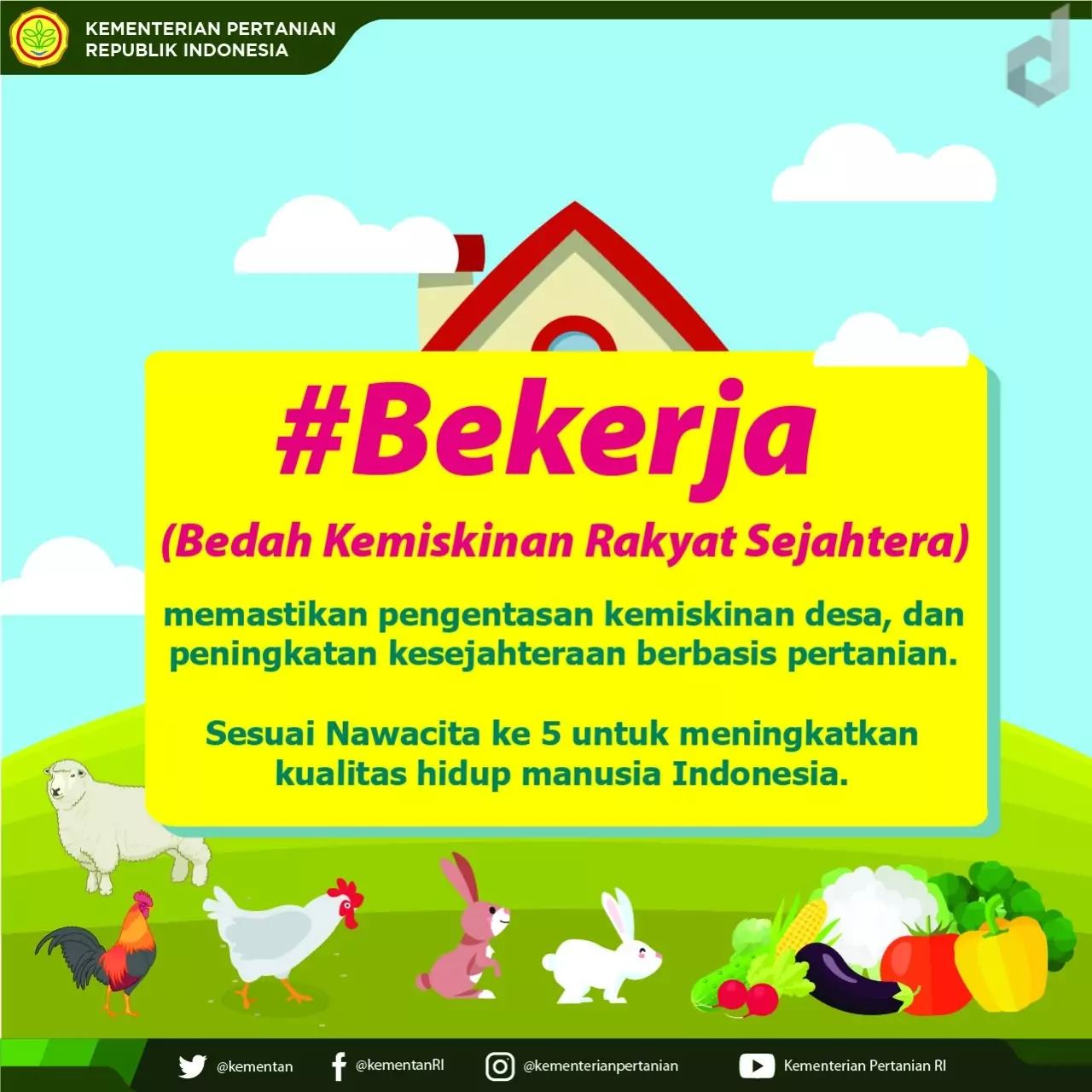 Kementerian Pertanian Canangkan Program Bekerja - Desapedia