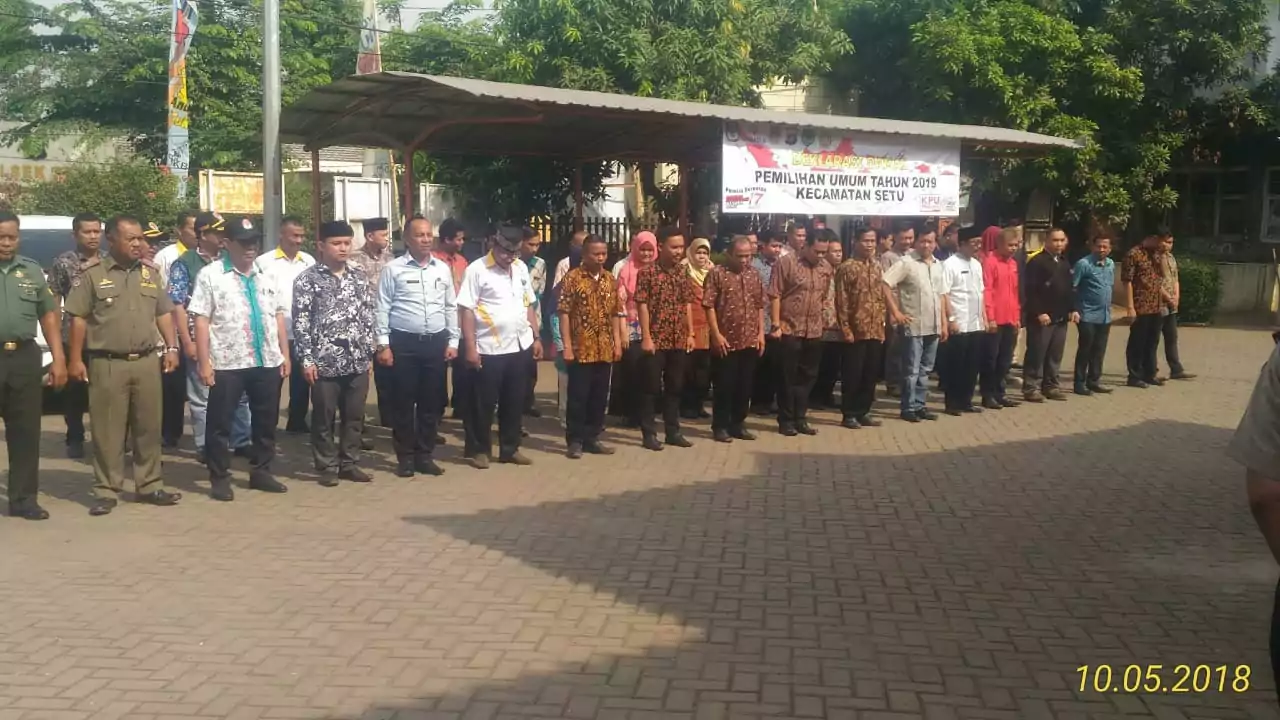 Deklarasi Damai Pemilu 2019 di Kecamatan Setu: Upaya Ciptakan Suasana Kondusif - Desapedia