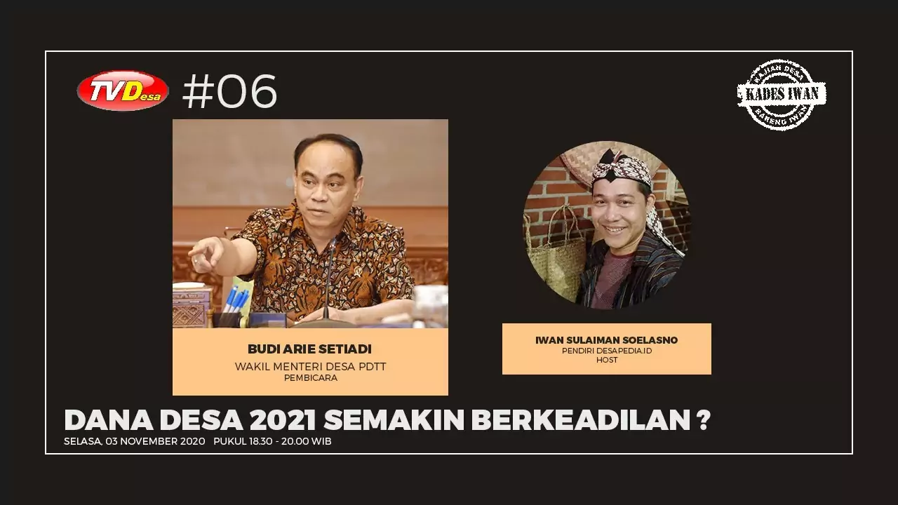 Wakil Menteri Desa Pastikan Dana Desa 2021 Semakin Berkeadilan