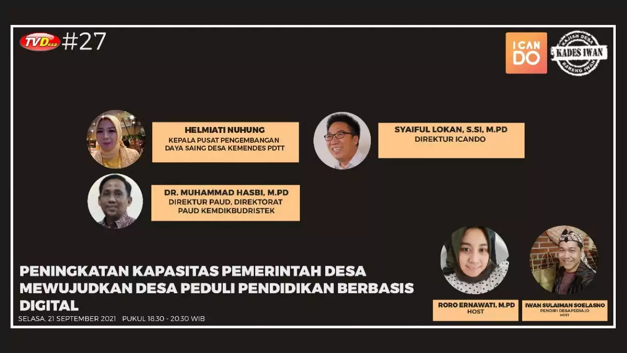 Peningkatan Kapasitas Pemerintah Desa Mewujudkan Desa Peduli Pendidikan Berbasis Digital - Desapedia