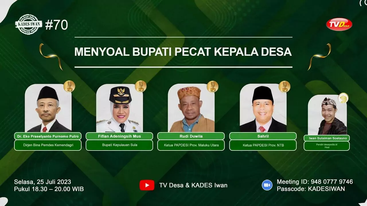 Menyoal Bupati Pecat Kepala Desa - KADES Iwan #70